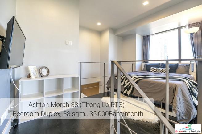 Ideo Morph 38 | Ultra Modern Two Storey Duplex with Extra High Ceilings in Thong Lo, Pet friendly-9