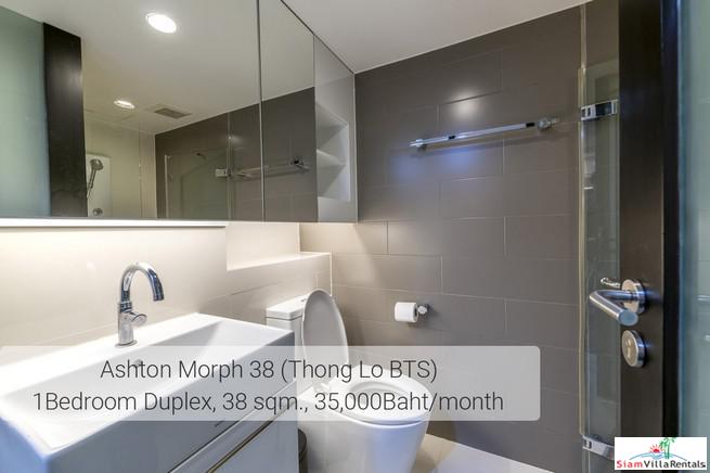 Ideo Morph 38 | Ultra Modern Two Storey Duplex with Extra High Ceilings in Thong Lo, Pet friendly-12