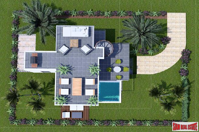 Amazing Sea Views from this New Pool Villa Estate on the Hills of Kamala