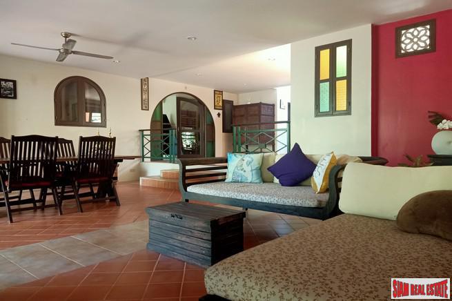 Large Private Four Bedroom House with Pool for Rent on One Rai of Land in Chalong