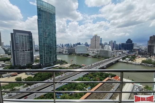 Baan Sathorn Chaophraya | Exceptional River Views from this Two Bedroom Condo for Sale in Saphan Taksin