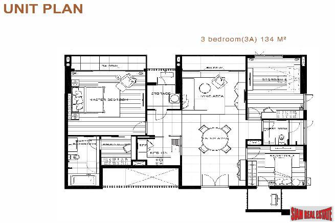 Newly Completed Luxury High-Rise Condo at Sukhumvit 31, Phrom Phong - 3 Bed Units - Large discounts available!-16