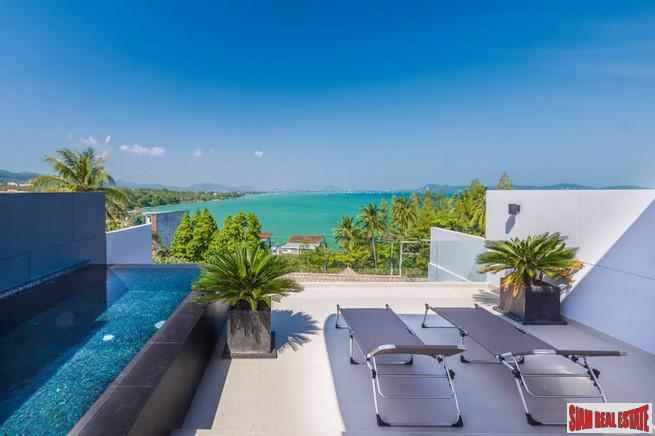 Three- to Four-Bedroom Townhome with Sea View Rooftop Pool in Rawai